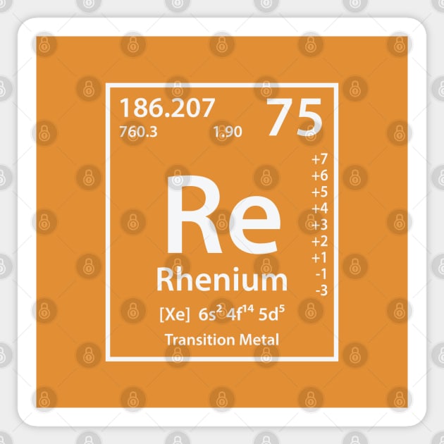 Rhenium Element Sticker by cerebrands